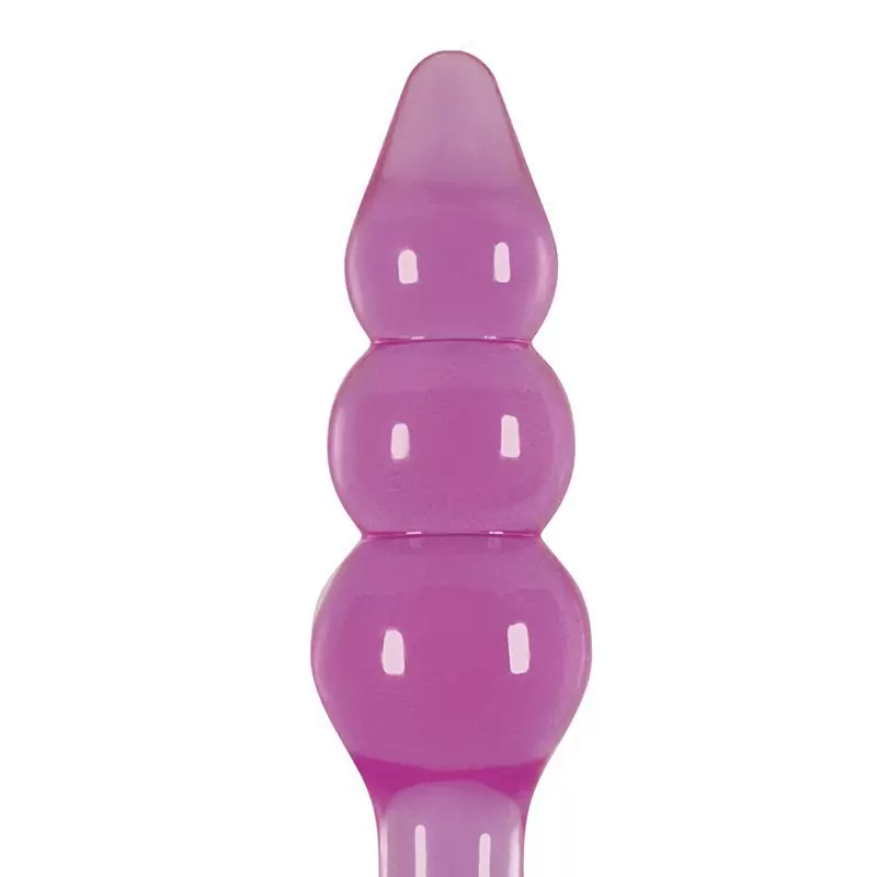 Анальная елочка Jelly Rancher T-Plug Ripple градуированная – фиолетовый