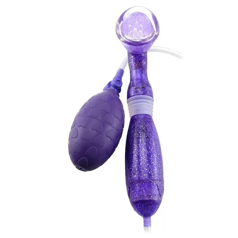 Помпа для стимуляции клитора Advanced Clitoral Pump с вибрацией – фиолетовый