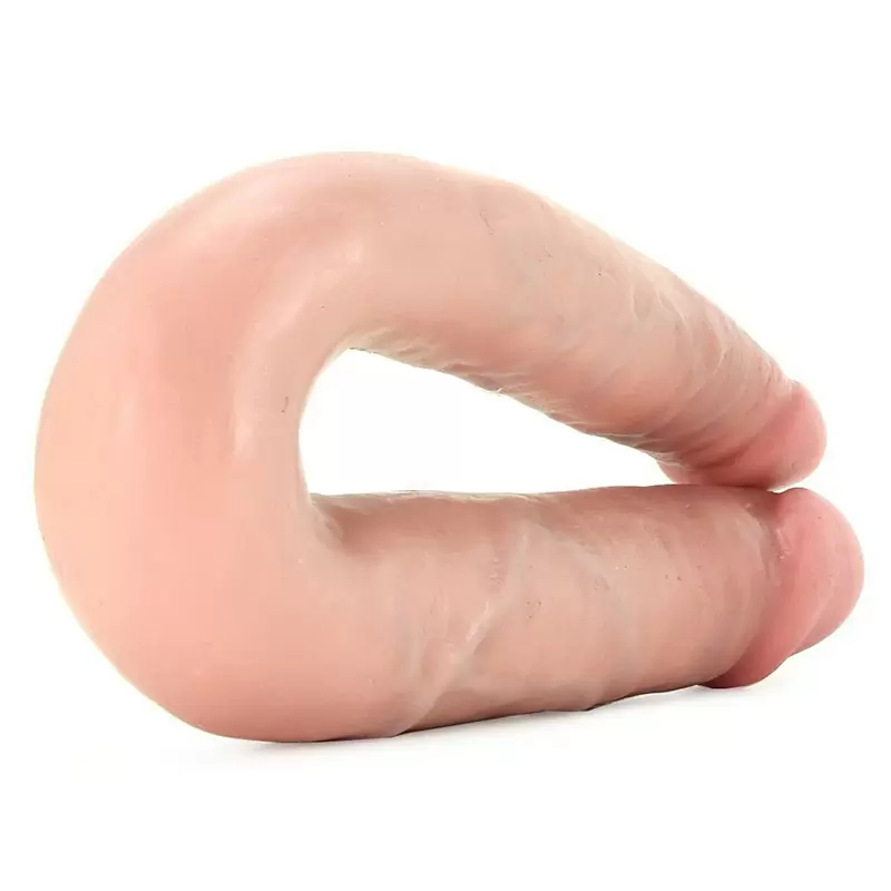 Фаллоимитатор двухголовый U-образный Double Trouble Medium средний – телесный