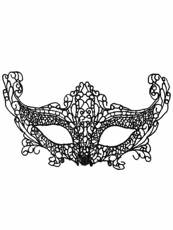 Маска нитяная TOYFA Theatre «Лисичка» – черный