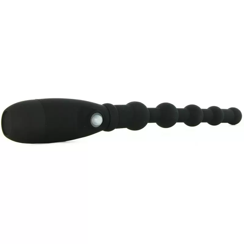 Анальная цепочка с вибрацией Booty Call Booty Flexer – черный