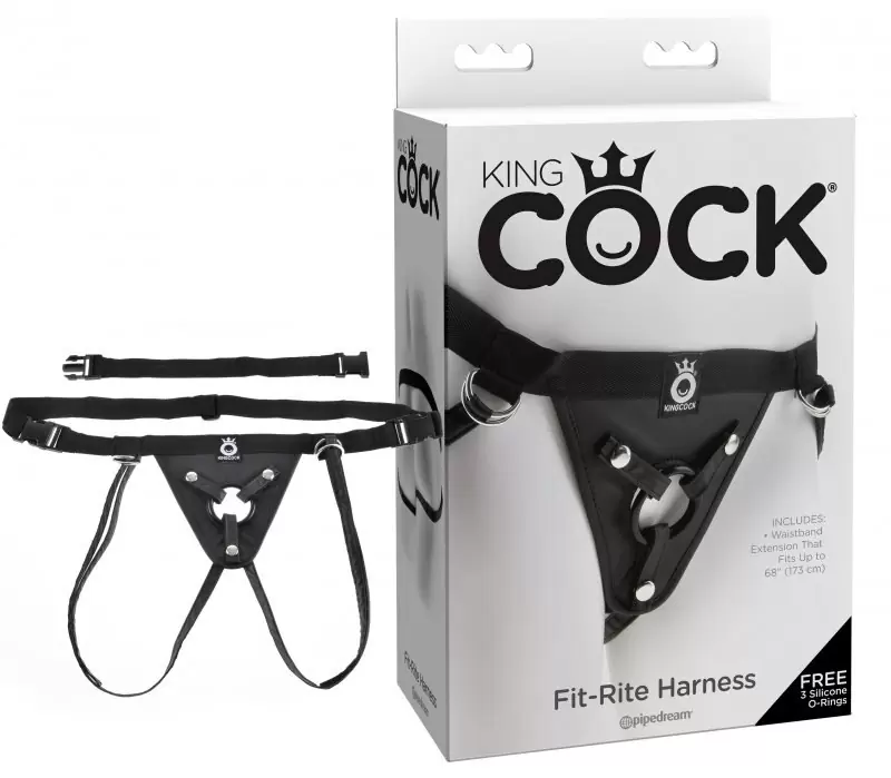 Трусики для страпона King Cock Fit-Rite Harness - черный