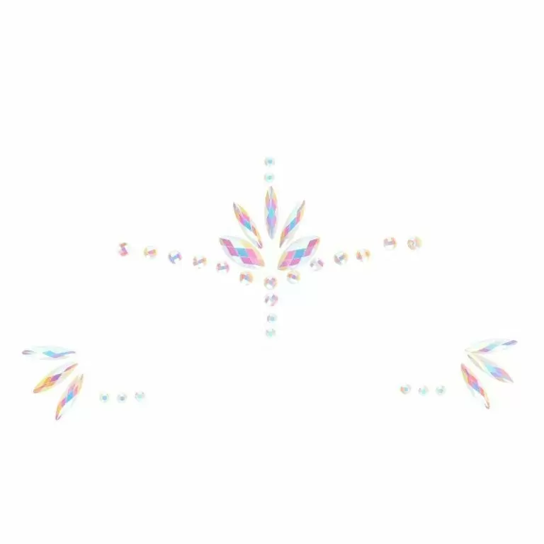 Декоративное украшение (камни) на клеевой основе Body Jewelry Stickers - Face - Glow in the Dark - O