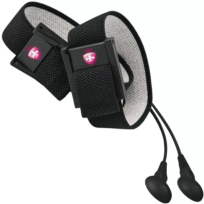 Манжеты на пенис и мошонку Charming Chuck с электростимуляцией – черный