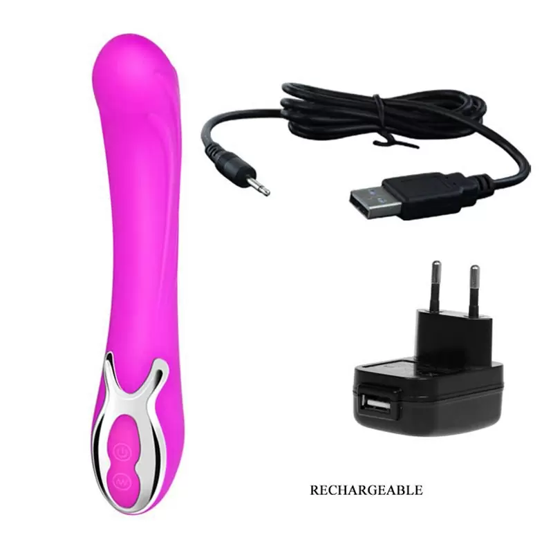 Перезаряжаемый сенсорный вибромассажер Wonder – пурпурный