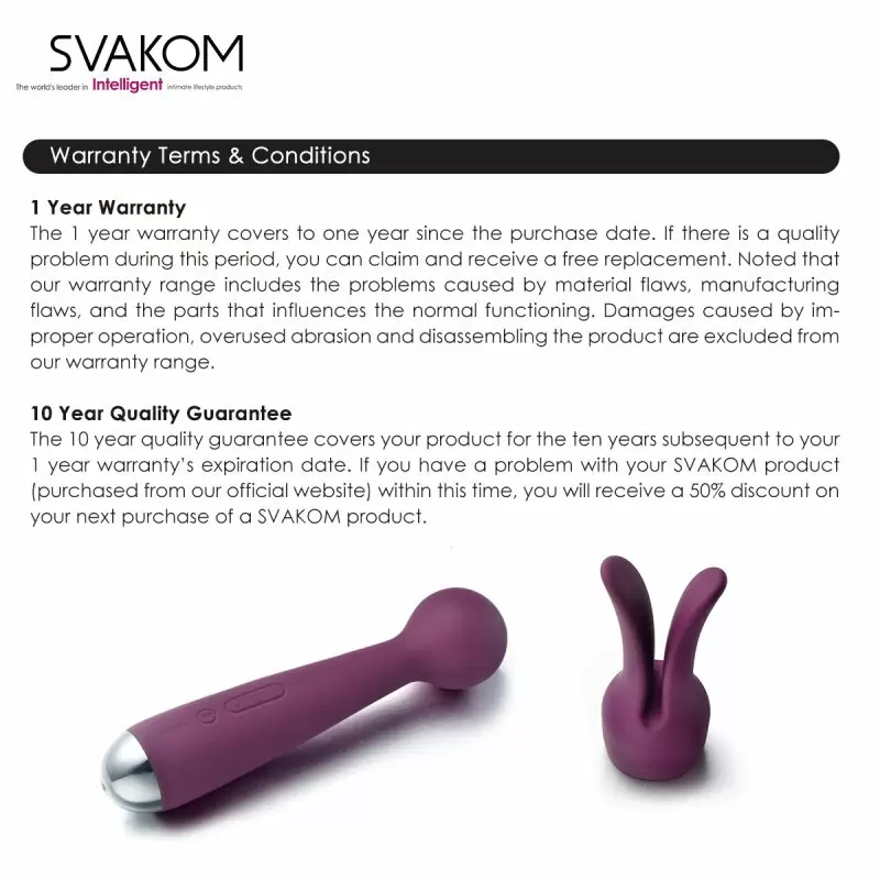 Инновационный вибромассажер Emma c функцией подогрева и емким аккумулятором - фиолетовый