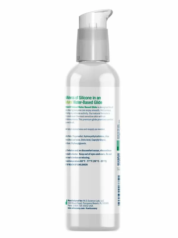 Премиальный лубрикант SWISS NAVY ALL NATURAL, натуральный состав, 59 мл