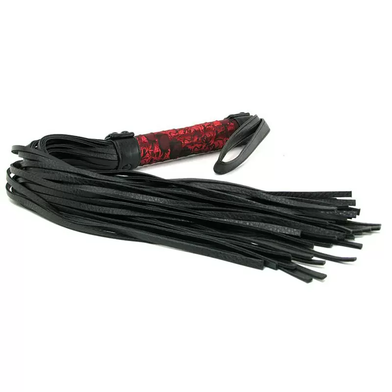 Плетка Scandal Flogger с ручкой в атласе