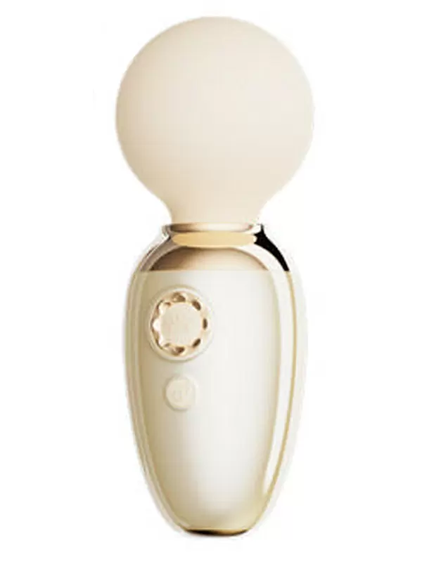 Компактный вибратор Zalo AVA, с функцией нагрева, 8,9 см, силикон, бежевый