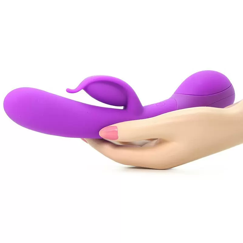 Вибромассажер Impress Dove со стимуляцией клитора – фиолетовый