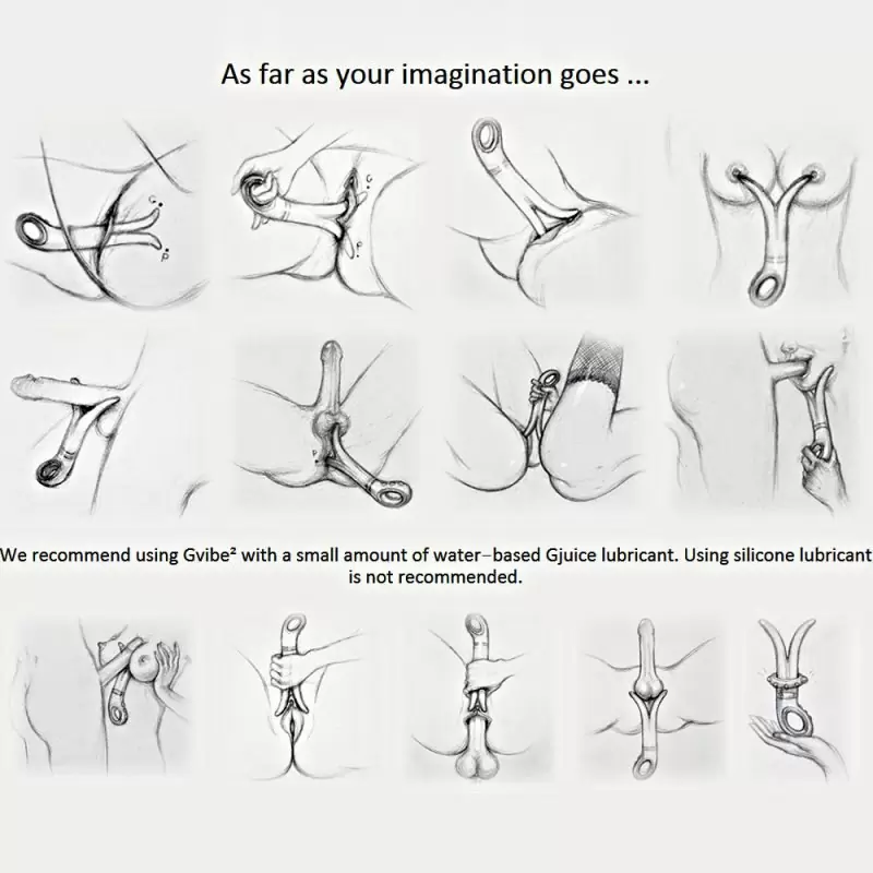 Универсальный анатомический вибромассажер Gvibe 2 – малиновый