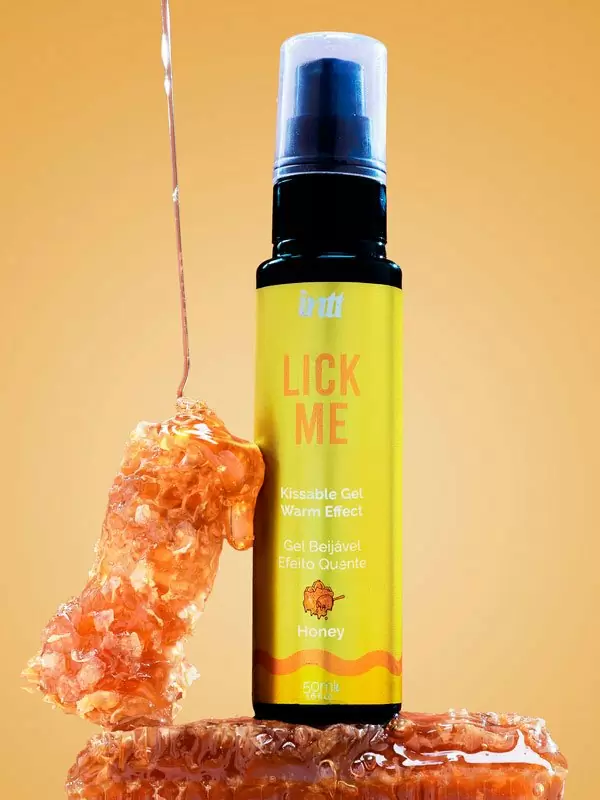 Массажный гель Intt LICK ME, разогревающий, съедобный, мёд, 50 мл