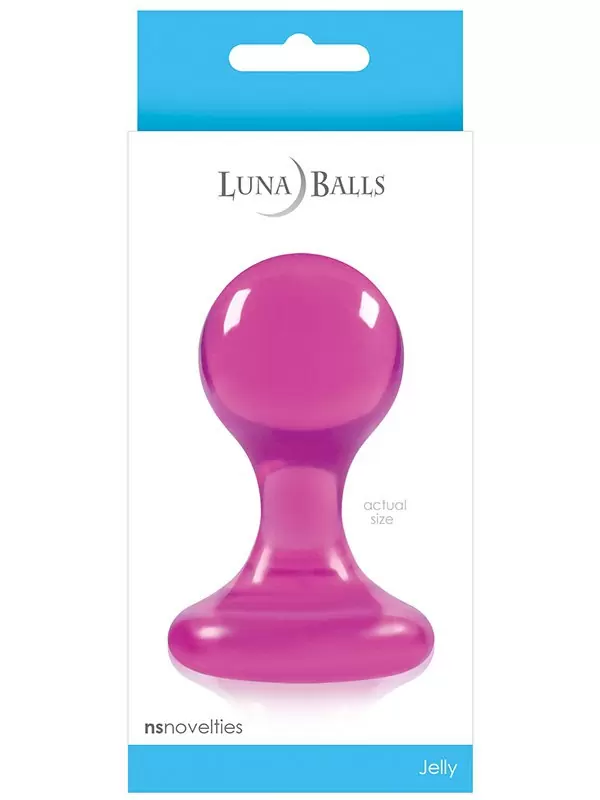 Анальная пробка Luna Balls большая – розовая