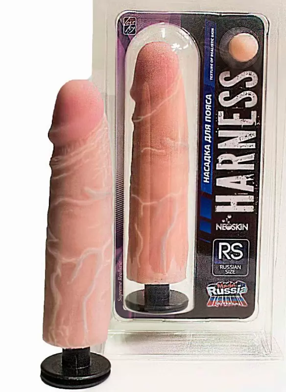 Насадка для страпона Харнесс Russian Size с коннектором – телесный