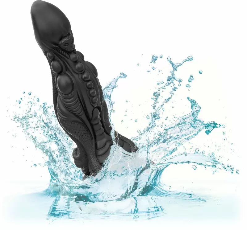 Необычный фаллоимитатор Monster Dong The Colossus, 24,75 см, тентакля, силикон, черный 