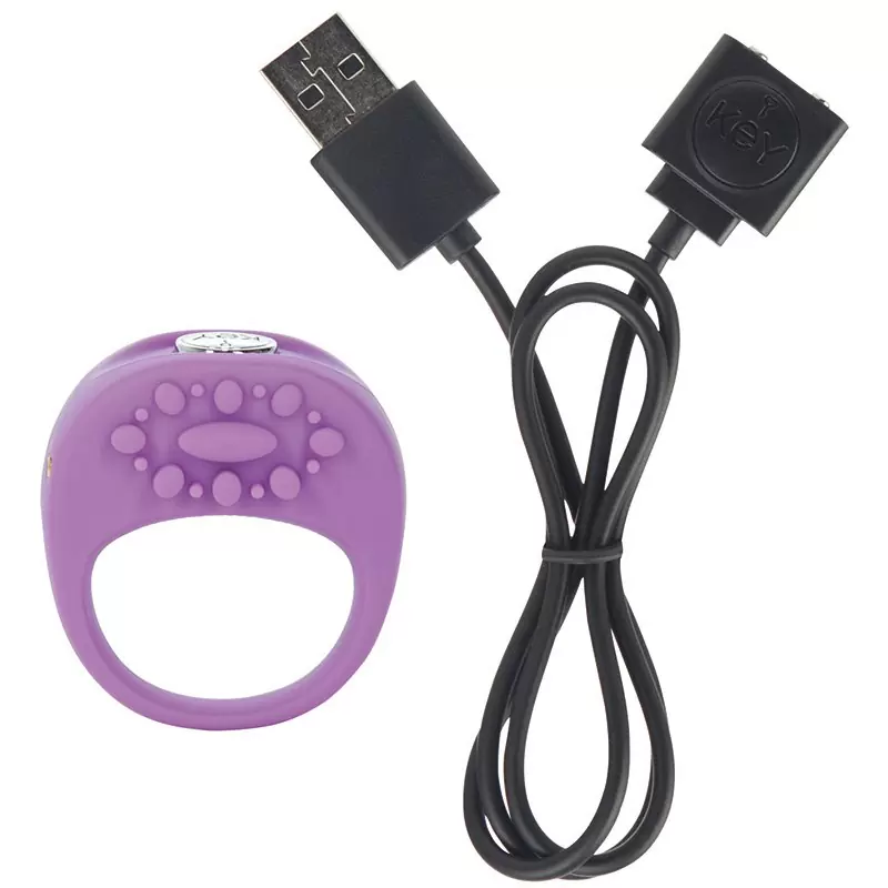 Перезаряжаемое вибро-кольцо Ela – фиолетовое