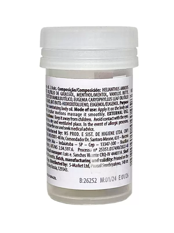 Лубрикант в виде двух шариков Hot Flowers Dragon Ball с охлаждающе-разогревающим эффектом, масляная основа, 6 грамм