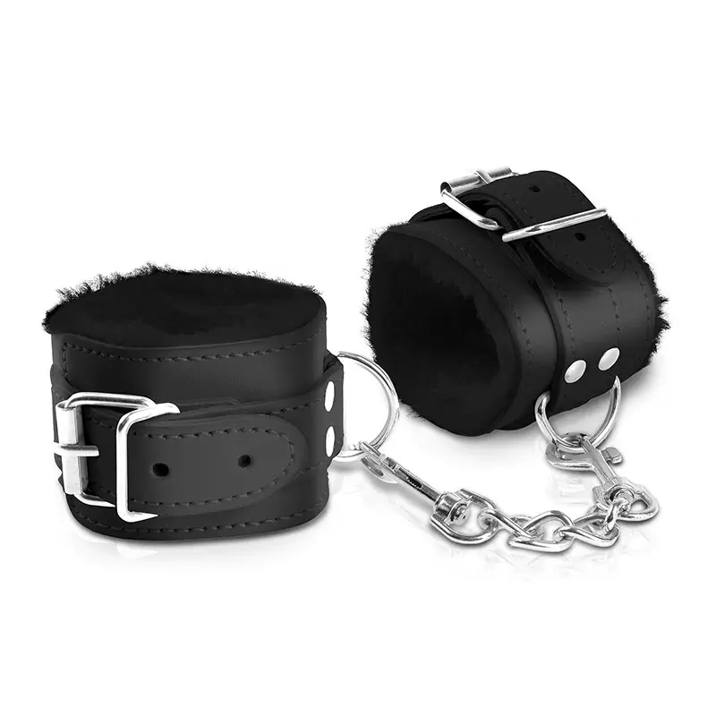 Наручники Cumfy Cuffs с мехом – черные