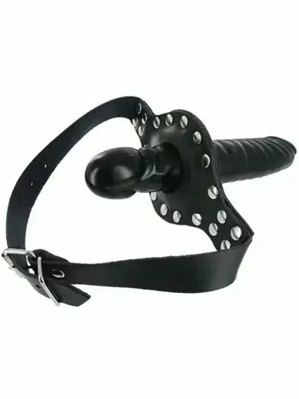 Кляп-фаллос Strict Leather The Ride Me Mouth, со страпоном, 12 см, ПВХ, черный