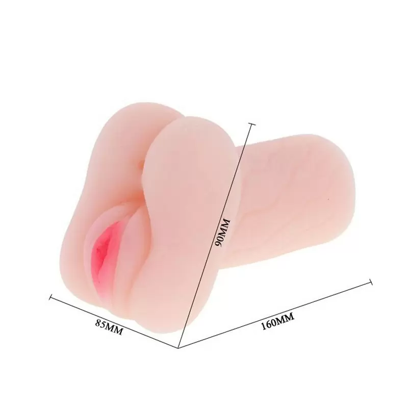 Симпатичный мастурбатор вагина и анус Baile Baby – телесный