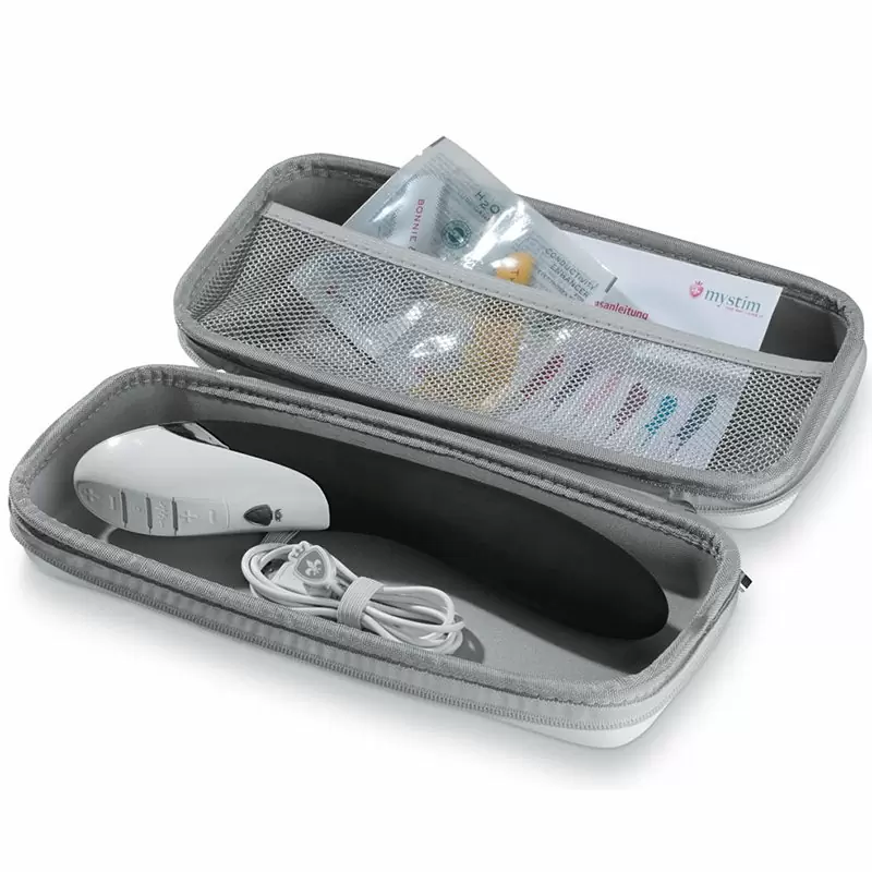 Вибромассажер с электростимуляцией Sizzling Simon рельефный – черный