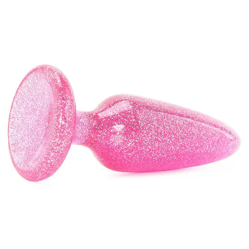 Анальная пробка Starlight Gems - Booty Boppers средняя – розовая