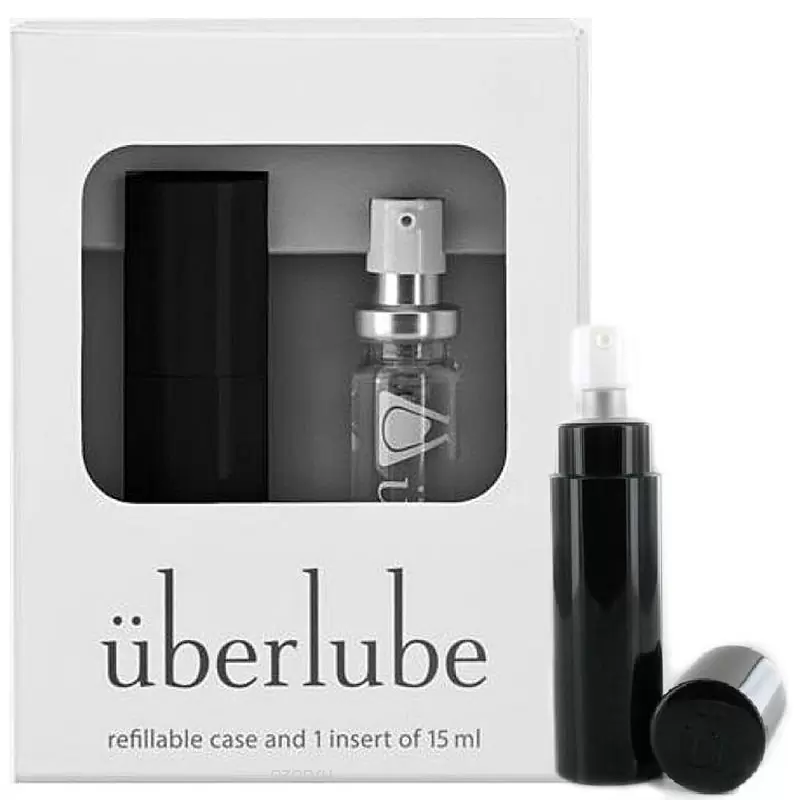 Набор Good-to-Go: флакон Uberlube 15 мл и кейс – черный