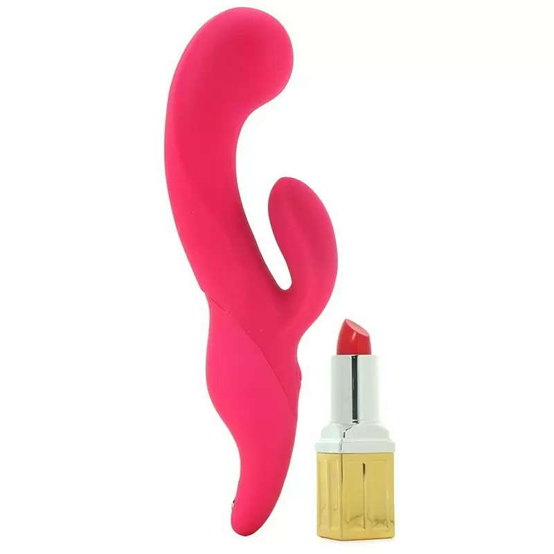 Вибромассажер Silhouette S13 со стимуляцией клитора – красный