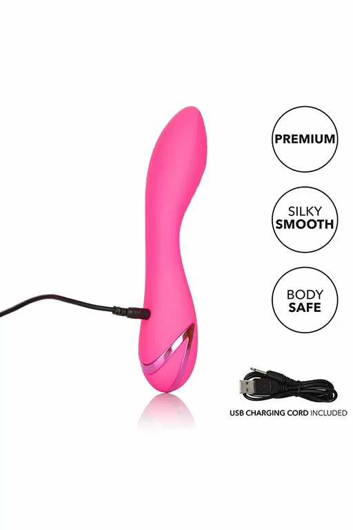 Изогнутый вибратор Surf City Centerfold, с функцией Power Boost, 16 см, силикон, розовый