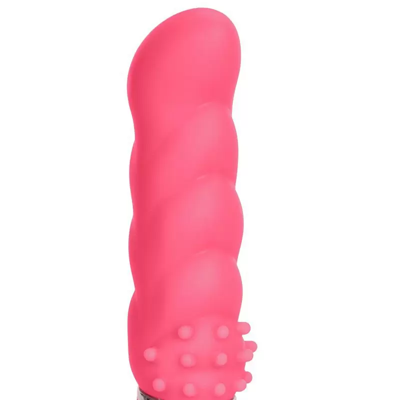 Вибромассажер Power Play Power G рельефный – розовый