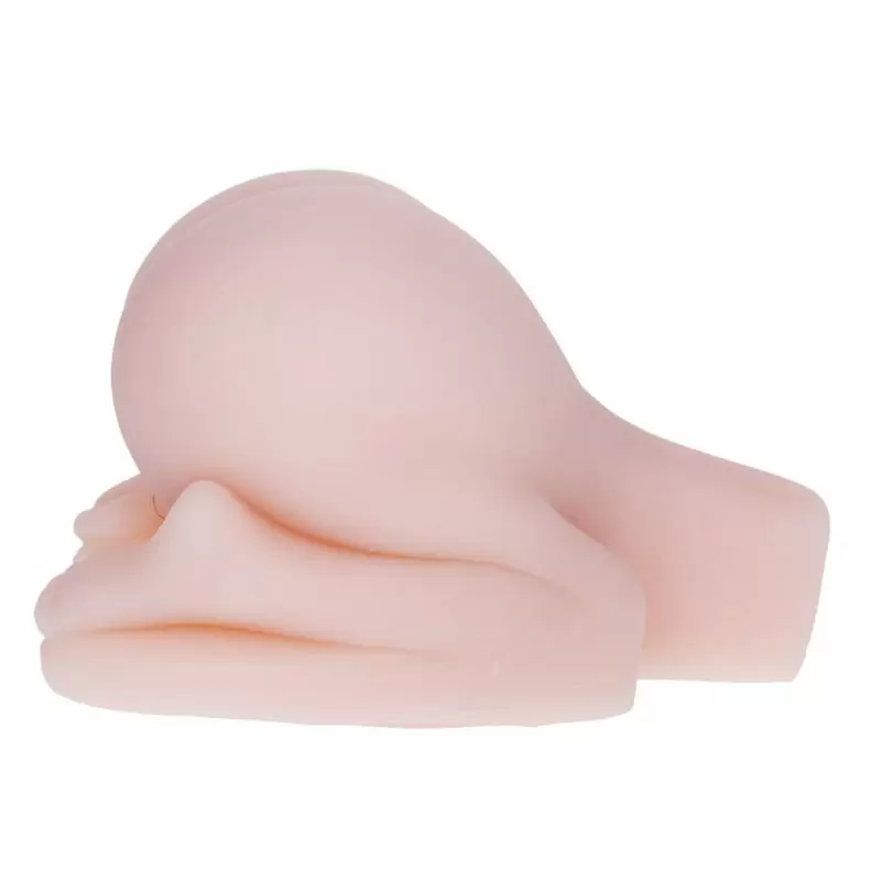Мастурбатор полуторс в позе догги-стайл Smooth Pussy & Ass с вибрацией и голосом – телесный