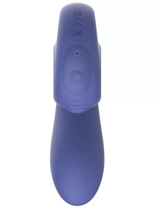 Голубой анатомический вибратор SVibe GIZI Lite с 2 моторами и 5 режимами, 12 см