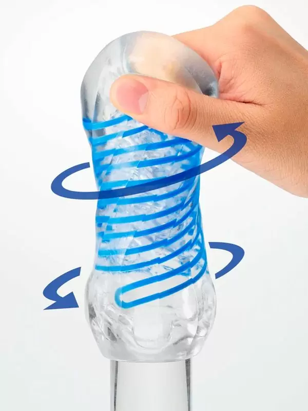 Нереалистичный мастурбатор Tenga Spinner DX 02 BUMPS, 13 см, ТПЭ, желтый