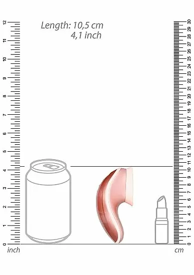 Клиторальный вибратор Twitch Hands с вакуумным эффектом (розовый): 10.5 см, 14 режимов работы, силикон