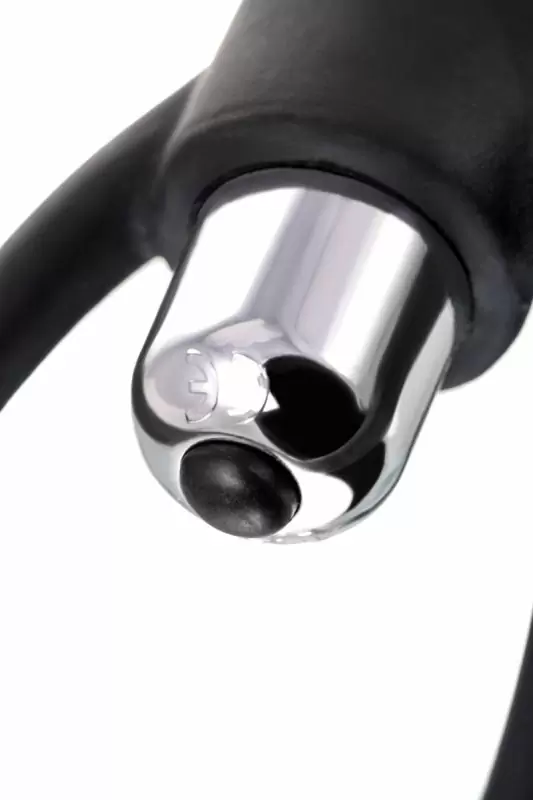 Анальная цепочка TOYFA A-Toys с вибрацией – черный