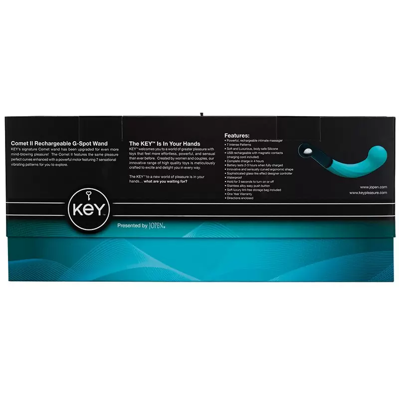 Перезаряжаемый вибромассажер G-точки Comet II – голубой