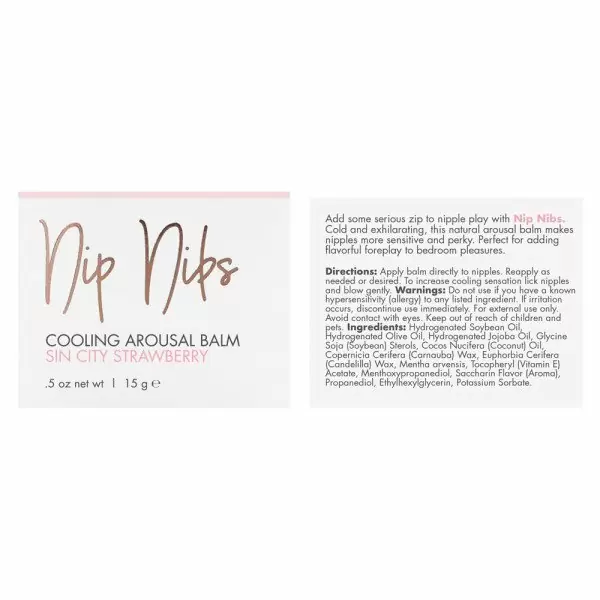 Бальзам для сосков клубничный, покалывающий CG Sin City Strawberry 15 мл.