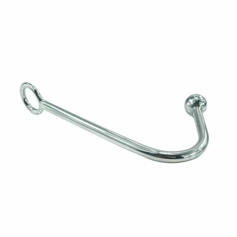 Анальный крюк для подвеса medium из металла Kanikule metal - серебристый	    