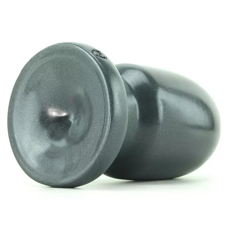 Толстый анальный стимулятор Bombshell Shellshock Small с присоской – серый