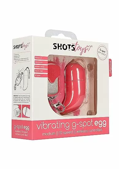 Виброяйцо для стимуляции точки G с пультом управления Medium Wireless Vibrating G-Spot Egg (Розовый)