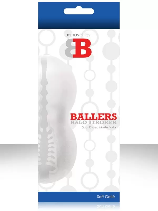 Двойной мастурбатор Ballers Halo - Clear