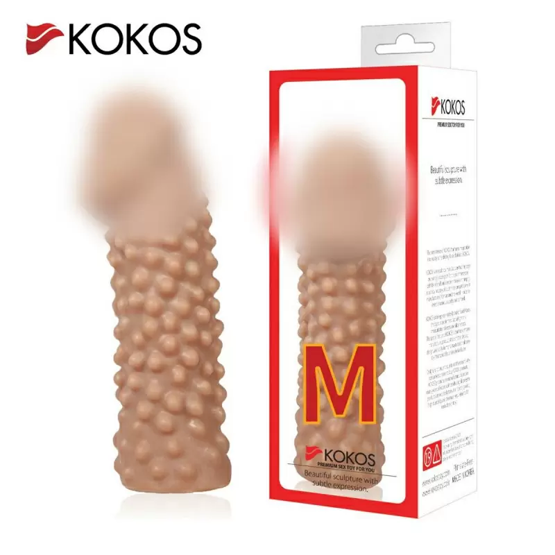 Насадка на фаллос с бугорками размер M, Cock Sleeves