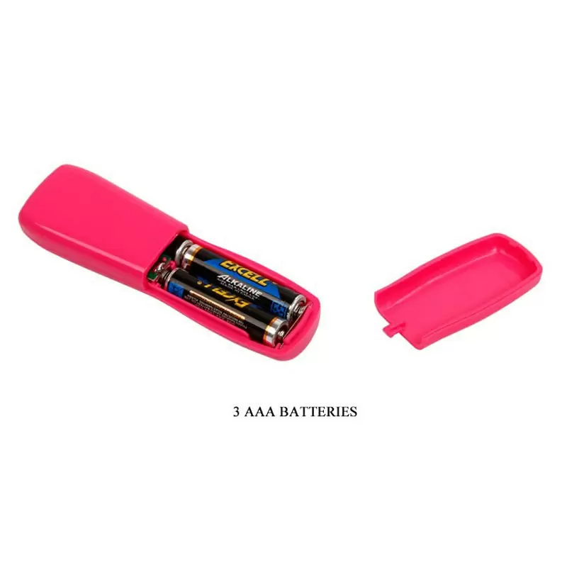 Стимулятор клитора Butterfly Mini на ремешках с вибрацией и проводным пультом – розовый