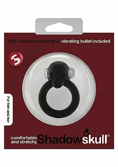 Эрекционное кольцо Shadow Skull Cockring - Black
