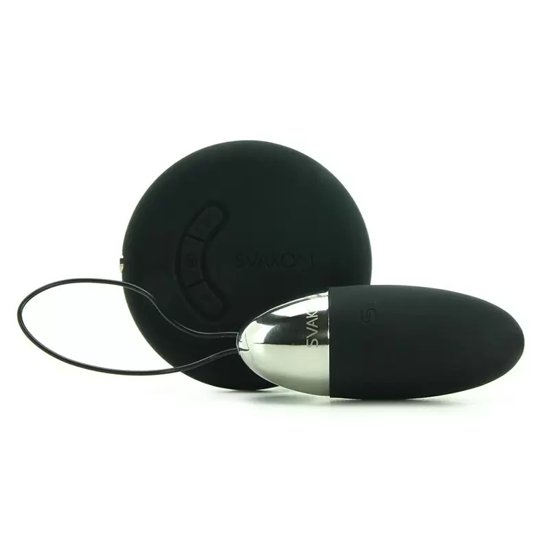 Два взаимоуправляемых вибратора: виброяйцо с пультом Luna Selene беспроводной – черный