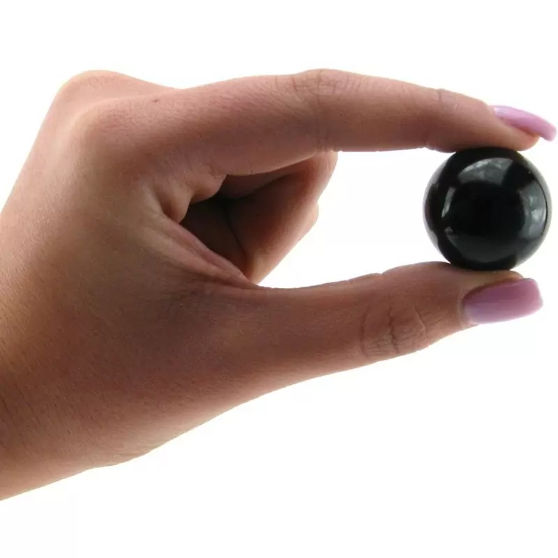 Вагинальные шарики Small Black Glass Ben-Wa Balls