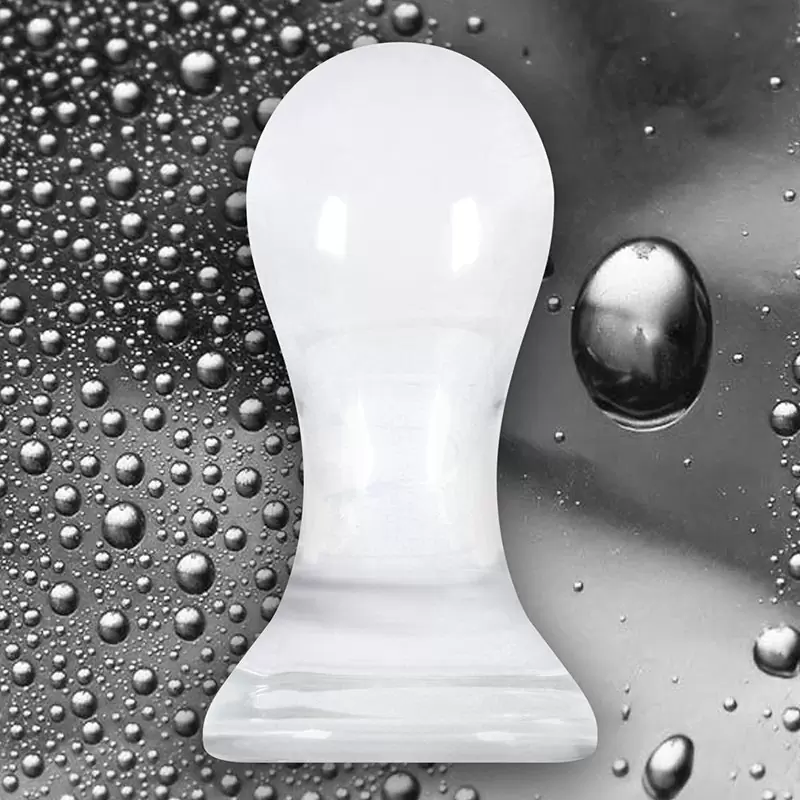 Анальный стимулятор Crystal Pops Large из стекла – прозрачный