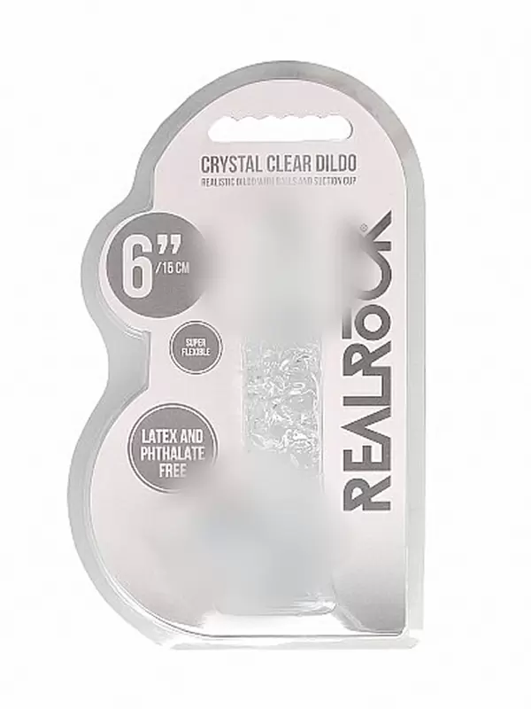 Фалоимитатор из эластомера 17 см. Realistic Dildo With Balls (прозрачный)