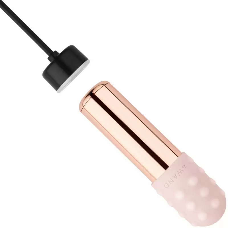 Люксовый мини-вибратор Le Wand Bullet розовое золото