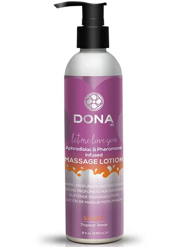 Увлажняющий лосьон Dona Let Me Love You Sassy с феромонами – тропический, 235 мл